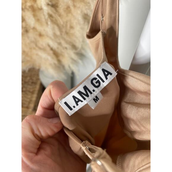 I.AM.GIA Mini Slip Dress Medium Nude Cream Tan - Picture 8 of 8